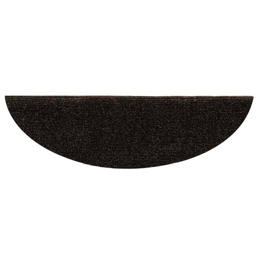 Trapmatten Zelfklevend 5 stuks 56x17x3 cm Donkerbruin Halfrond