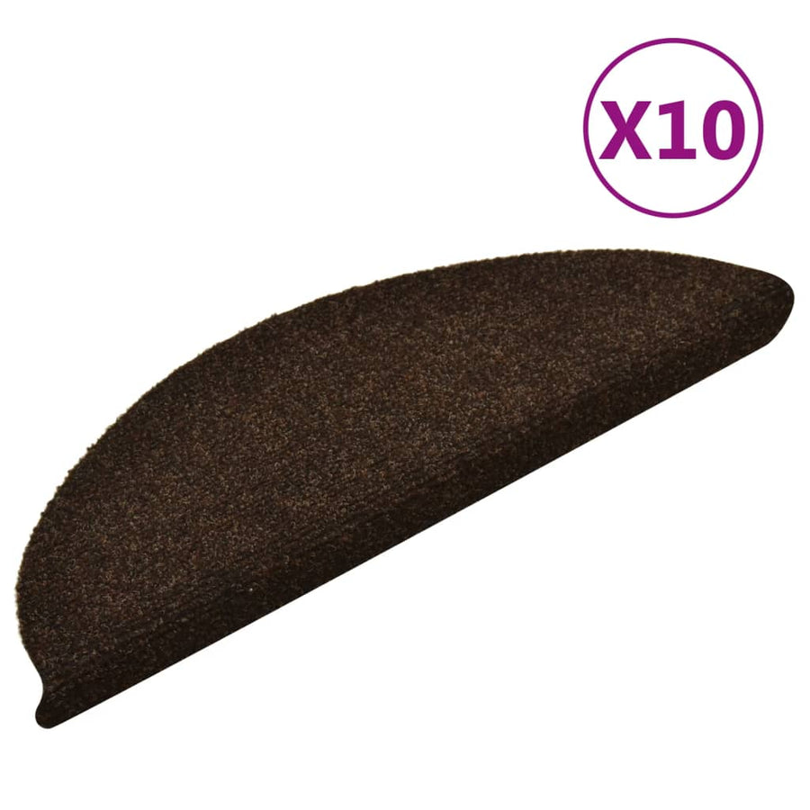 Trapmatten Zelfklevend Naaldvilt 10 56 x 17 x 3 cm Bruin