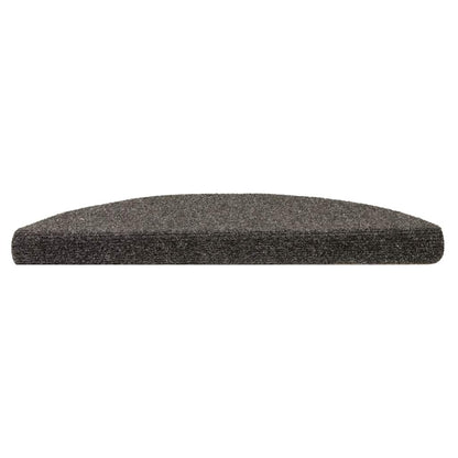 Trapmatten Zelfklevend 5 stuks 56x17x3 cm Antraciet Halfrond