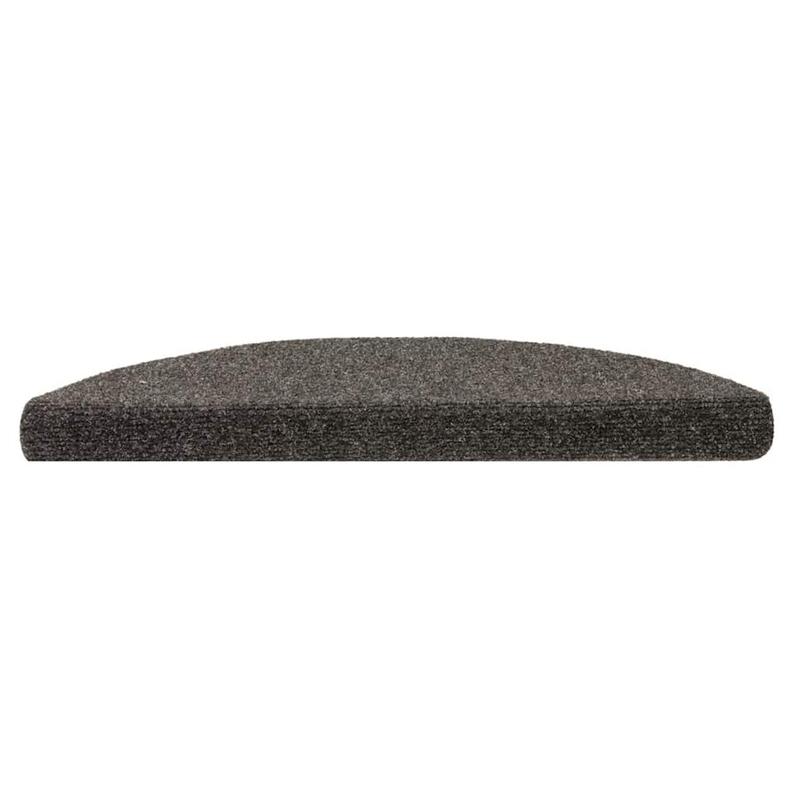 Trapmatten Zelfklevend 5 stuks 56x17x3 cm Antraciet Halfrond