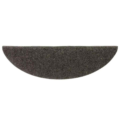 Trapmatten Zelfklevend 5 stuks 56x17x3 cm Antraciet Halfrond