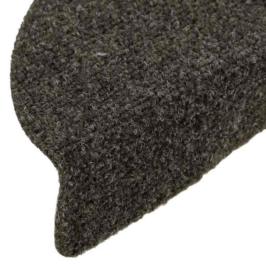 Trapmatten Zelfklevend 5 stuks 56x17x3 cm Antraciet Halfrond