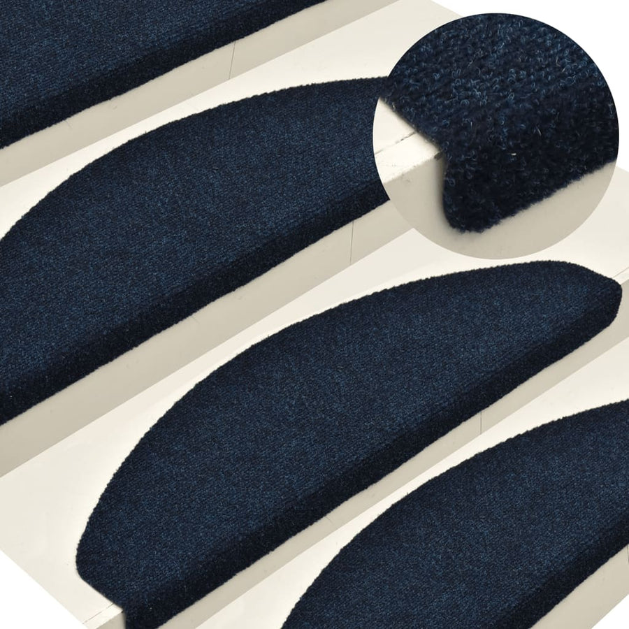 Trapmatten Zelfklevend 5 St 56X17X3 Cm Naaldvilt Marineblauw 56 x 17 x 3 cm