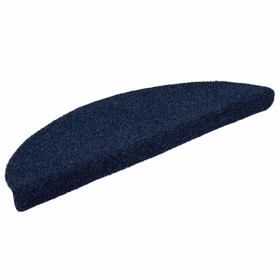 Trapmatten zelfklevend 10 stuks 56x17x3 cm marineblauw halfrond