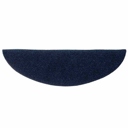 Trapmatten zelfklevend 10 stuks 56x17x3 cm marineblauw halfrond