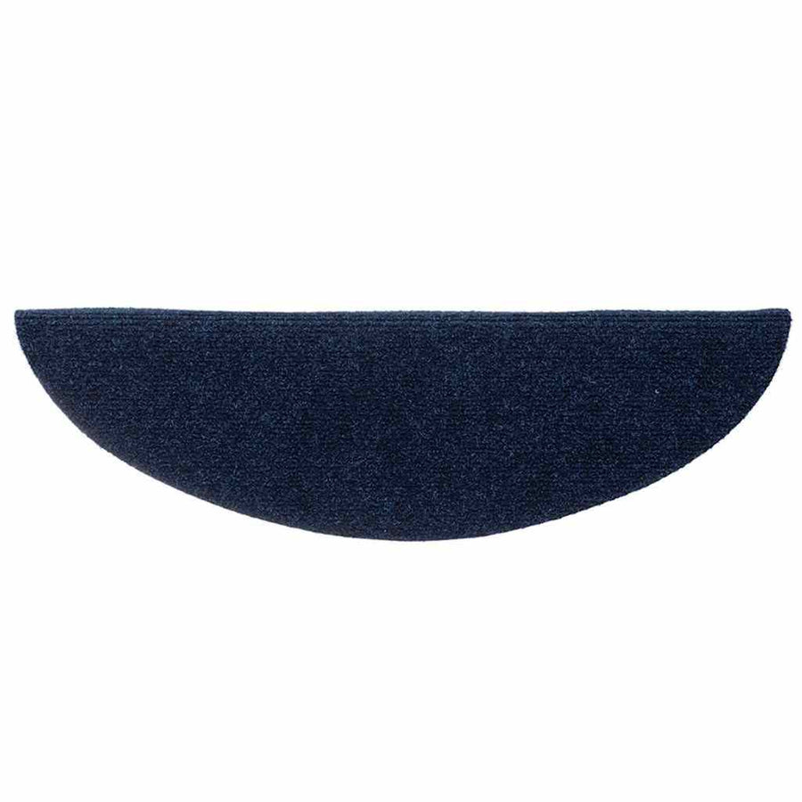 Trapmatten zelfklevend 10 stuks 56x17x3 cm marineblauw halfrond
