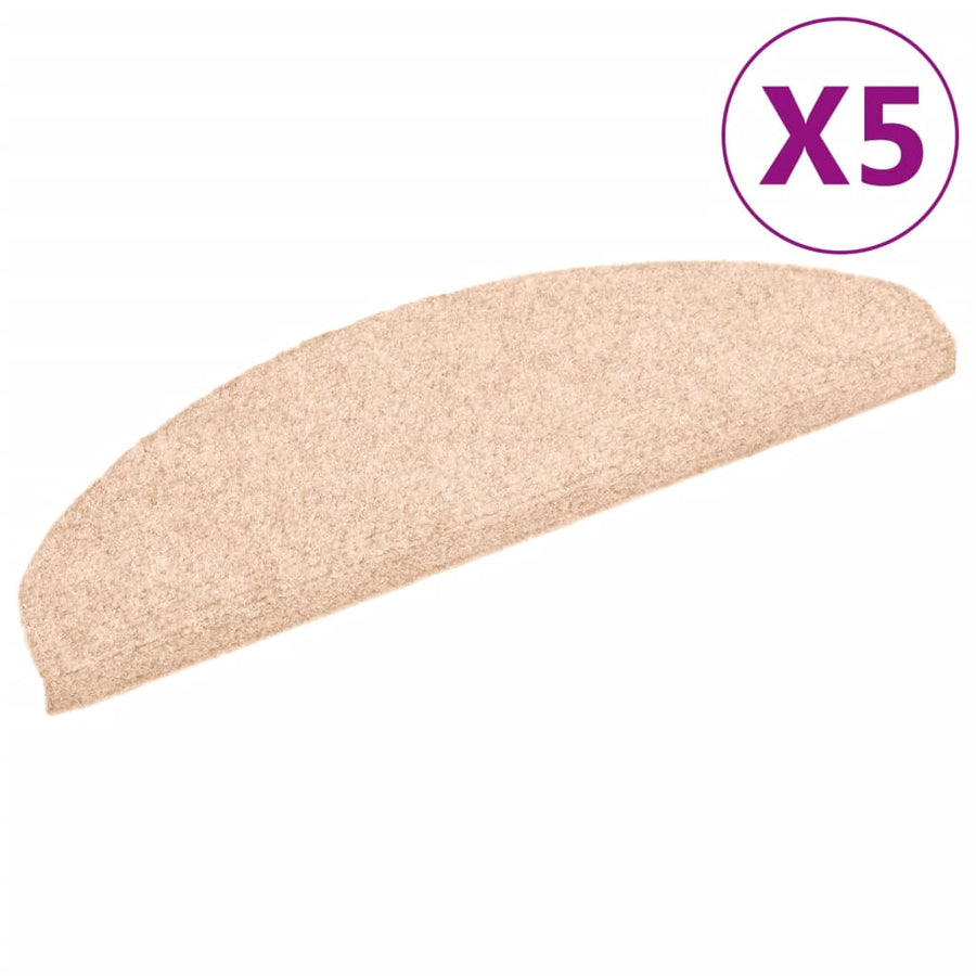 Trapmatten Zelfklevend Naaldvilt Bruin 5 65 x 21 x 4 cm Beige