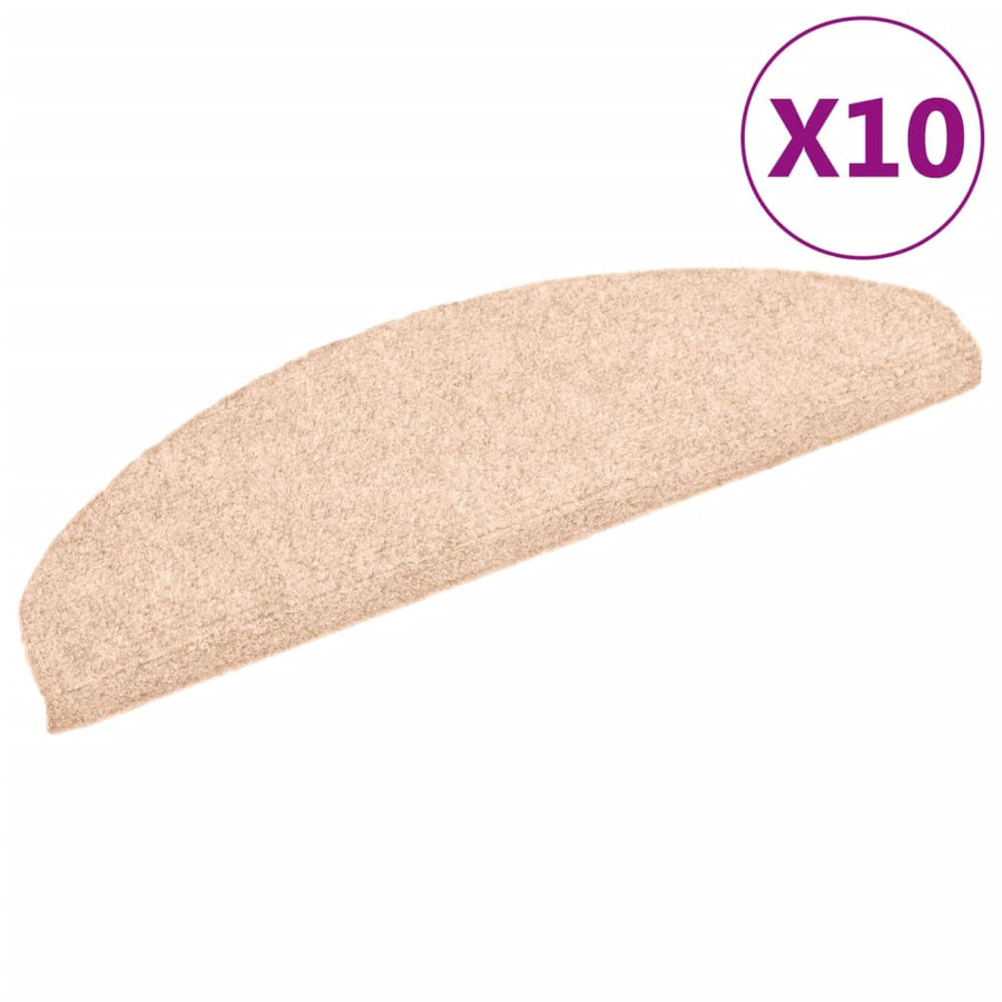 Trapmatten Zelfklevend Naaldvilt Bruin 10 65 x 21 x 4 cm Beige