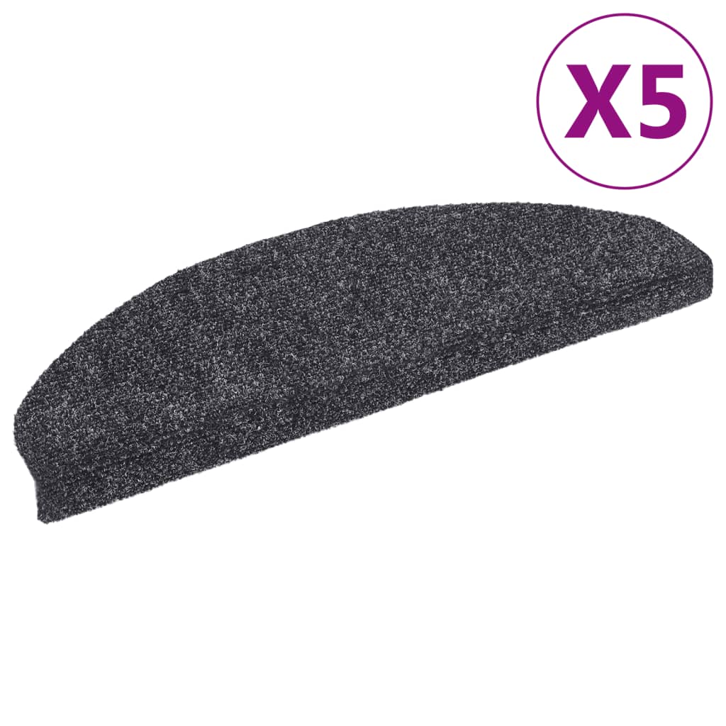 Trapmatten Zelfklevend Naaldvilt 5 65 x 21 x 4 cm Donkergrijs