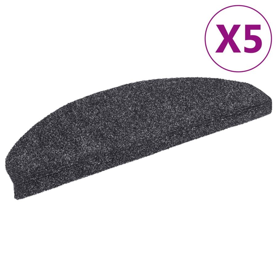Trapmatten Zelfklevend Naaldvilt 5 65 x 21 x 4 cm Donkergrijs
