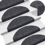 Trapmatten zelfklevend 5 stuks 65x21x4 cm donkergrijs