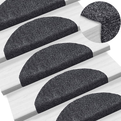 Trapmatten Zelfklevend Naaldvilt 5 65 x 21 x 4 cm Donkergrijs