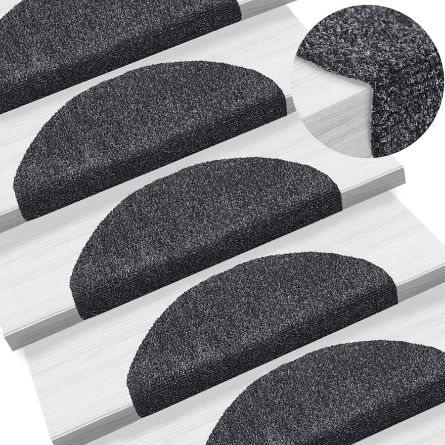 Trapmatten Zelfklevend Naaldvilt 5 65 x 21 x 4 cm Donkergrijs