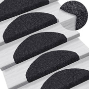 Trapmatten 10 stuks 65x21x4 cm zwart zelfklevend