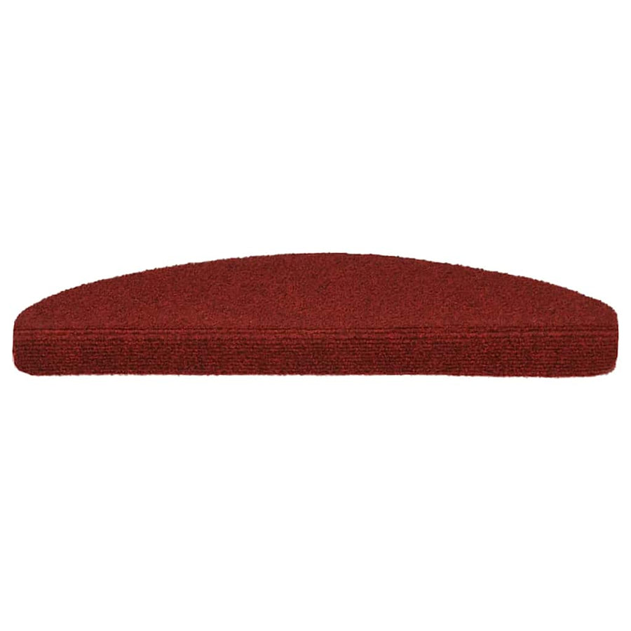Trapmatten Zelfklevend 5 stuks 65x21x4 cm Bordeaux Rood Halfrond Groot