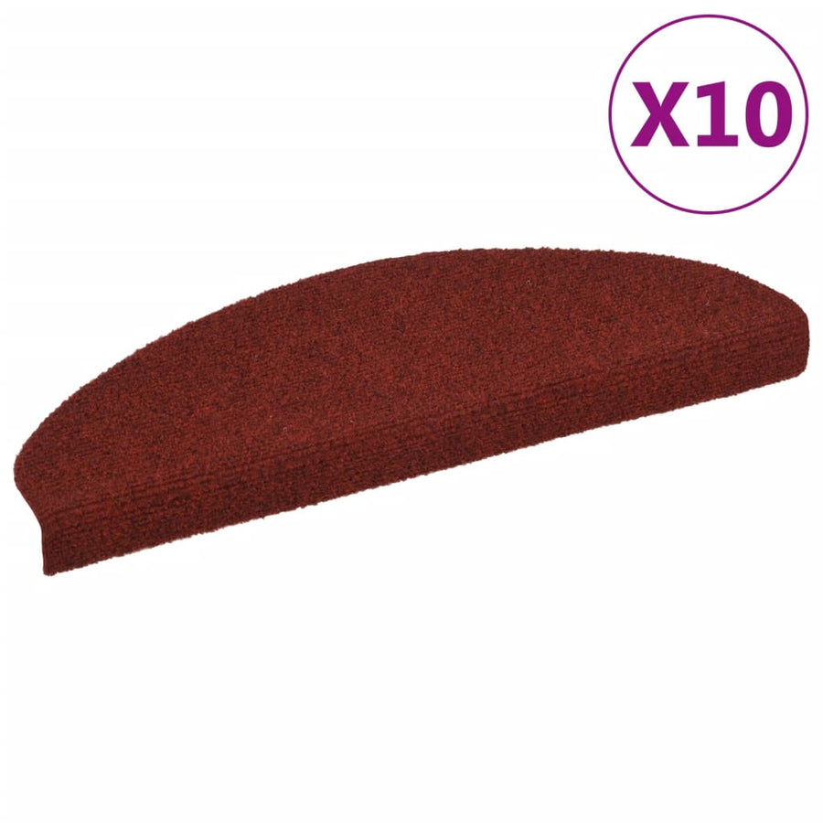 Trapmatten Zelfklevend Naaldvilt 10 65 x 21 x 4 cm Rood