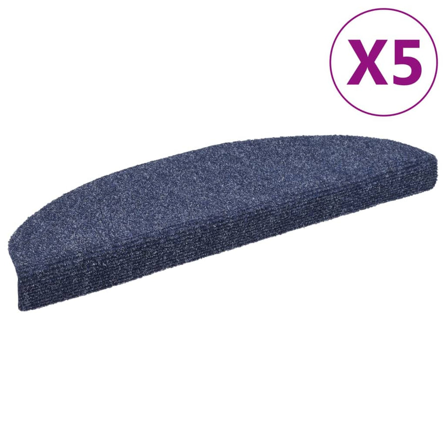 Trapmatten Zelfklevend Naaldvilt 5 65 x 21 x 4 cm Blauw