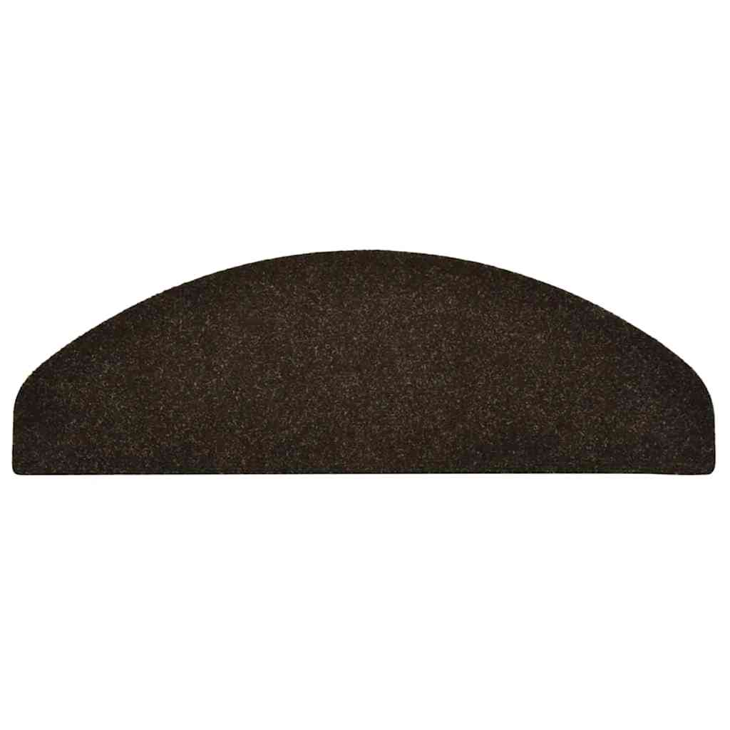 Trapmatten Zelfklevend 10 st 65x21x4 cm Donkerbruin Halfrond Groot