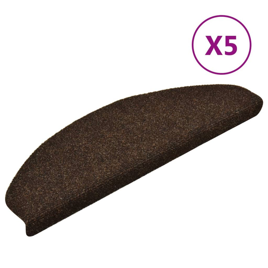 Trapmatten Zelfklevend Naaldvilt 5 65 x 21 x 4 cm Bruin