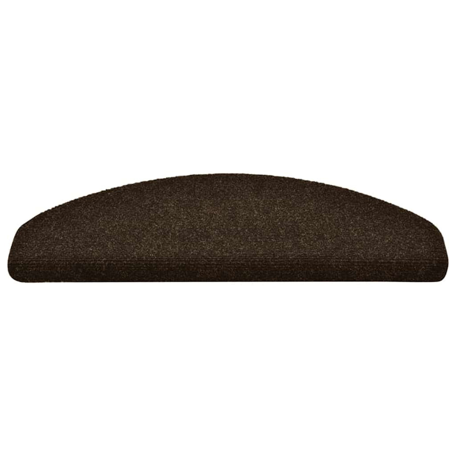 Trapmatten Zelfklevend 10 stuks 65x21x4 cm Bruin Halfrond Groot