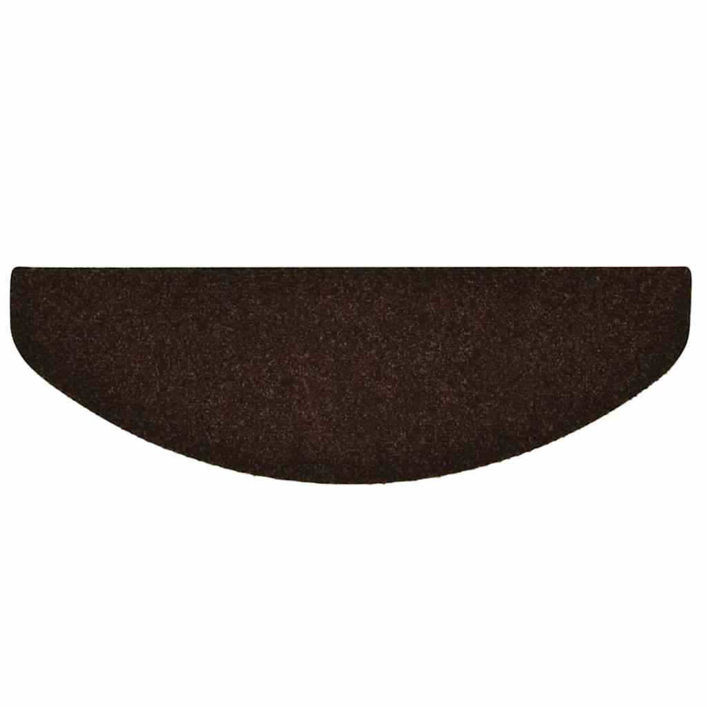 Trapmatten Zelfklevend 10 stuks 65x21x4 cm Bruin Halfrond Groot