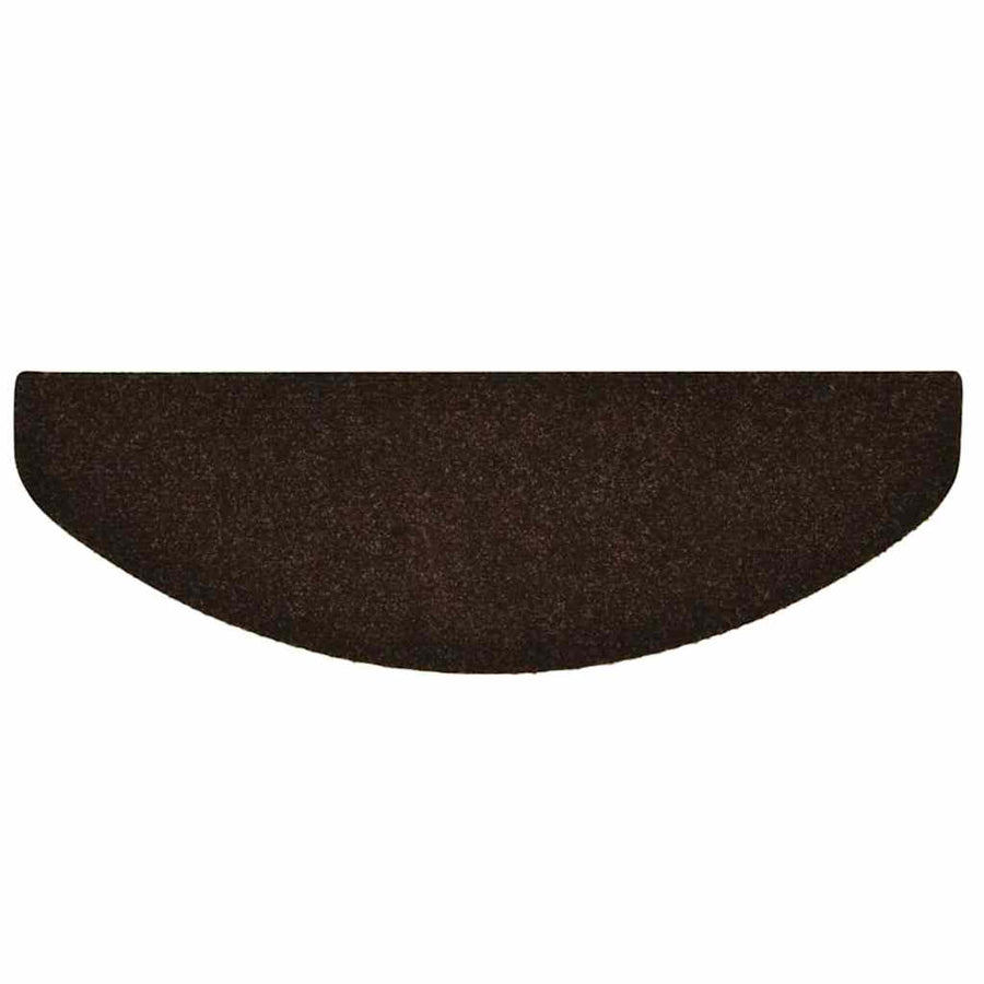 Trapmatten Zelfklevend 10 stuks 65x21x4 cm Bruin Halfrond Groot