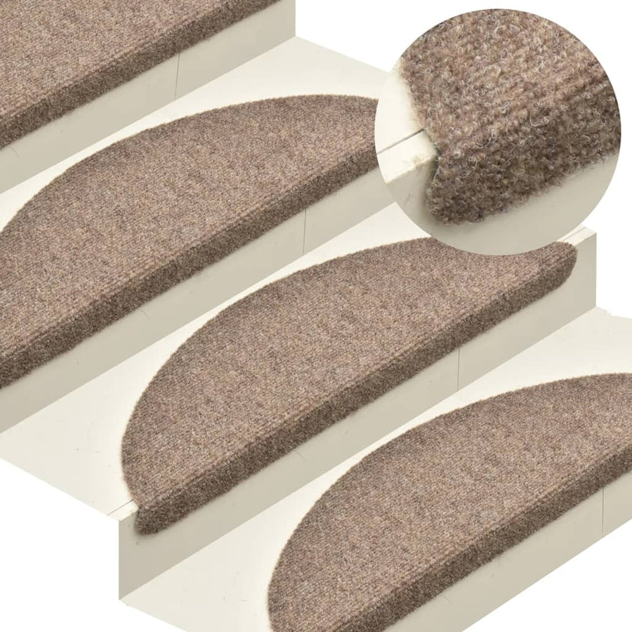 Trapmatten Zelfklevend Naaldvilt Kleurig 5 65 x 21 x 4 cm Crème