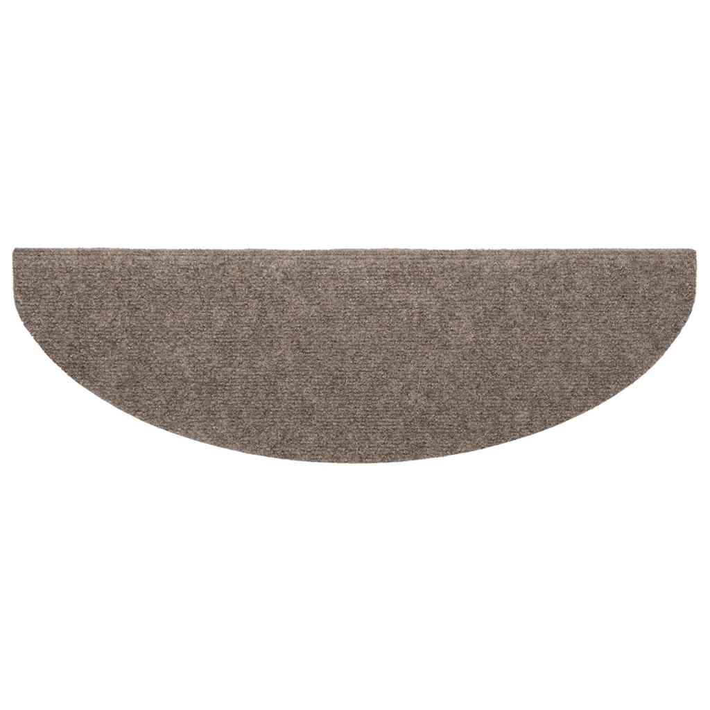 Trapmatten Zelfklevend 10 st 65x21x4 cm Beige Halfrond Groot