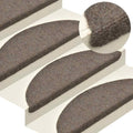 Trapmatten Zelfklevend 10 st 65x21x4 cm Beige Halfrond Groot
