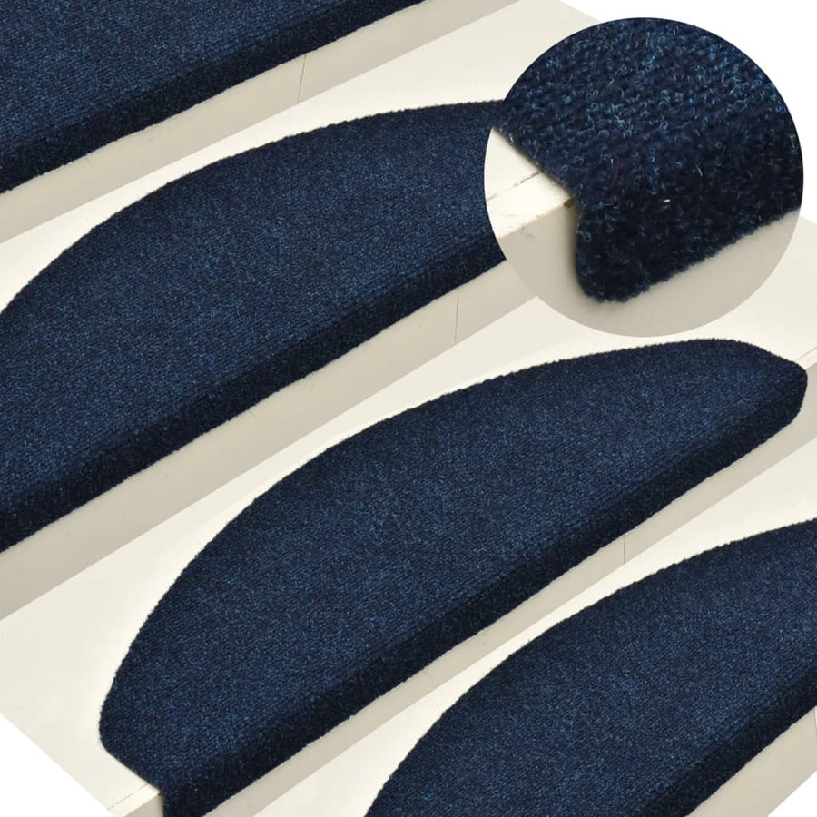 Trapmatten Zelfklevend 5 St 65X21X4 Cm Naaldvilt Marineblauw 65 x 21 x 4 cm