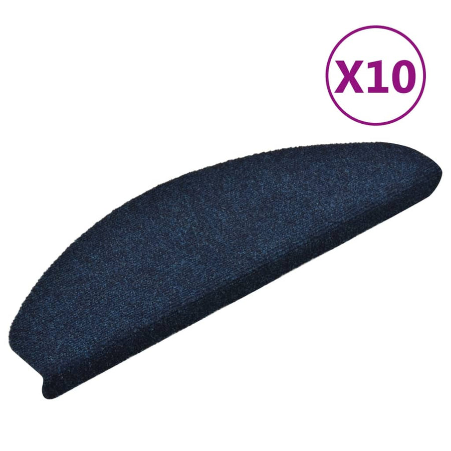 Trapmatten Zelfklevend Naaldvilt 10 65 x 21 x 4 cm Marineblauw