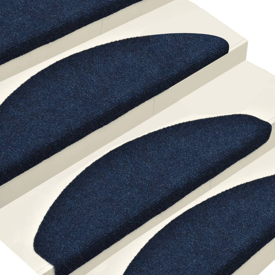 Trapmatten Zelfklevend Naaldvilt 10 65 x 21 x 4 cm Marineblauw