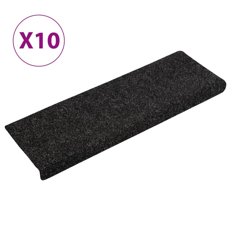 Trapmatten 65X21X4 Cm Naaldvilt 10 Zwart