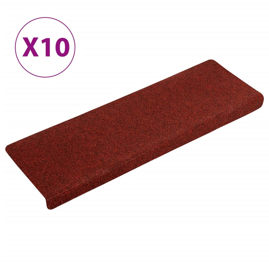 Trapmatten 65X21X4 Cm Naaldvilt Bordeaux 10 Rood