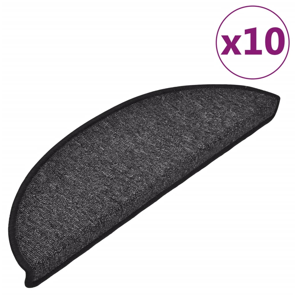 Trapmatten 10 st 56x17x3 cm antracietkleurig 10 56 x 17 x 3 cm Antraciet