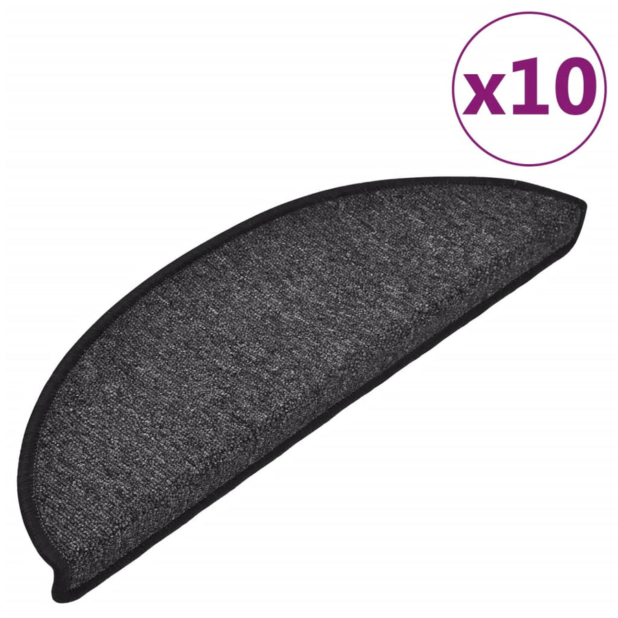 Trapmatten 10 st 56x17x3 cm antracietkleurig 10 56 x 17 x 3 cm Antraciet