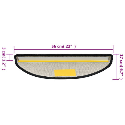 Trapmatten 10 st 56x17x3 cm antracietkleurig 10 56 x 17 x 3 cm Antraciet