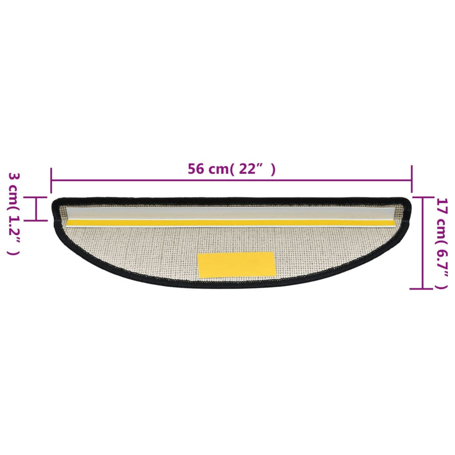 Trapmatten 10 st 56x17x3 cm antracietkleurig 10 56 x 17 x 3 cm Antraciet