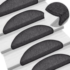 Trapmatten 10 st 56x17x3 cm Antraciet Halfrond
