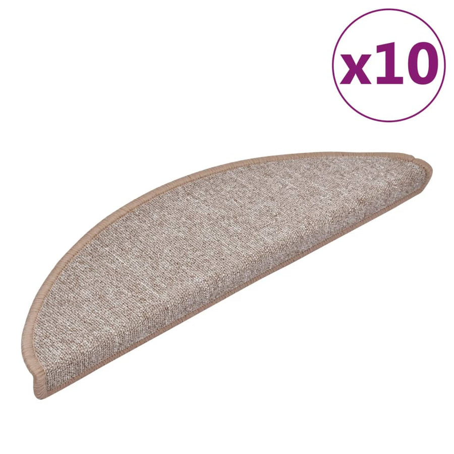 Trapmatten 10 st 56x17x3 cm lichtbruin 10 56 x 17 x 3 cm Lichtbruin