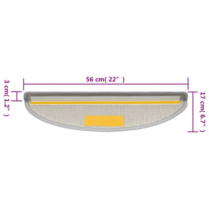 Trapmatten 10 st 56x17x3 cm lichtgrijs 10 56 x 17 x 3 cm Lichtgrijs