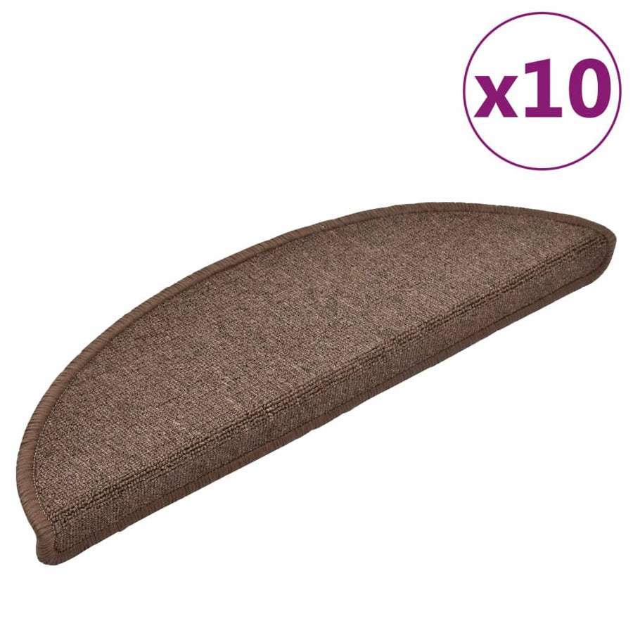 Trapmatten 10 st 56x17x3 cm koffiebruin 10 56 x 17 x 3 cm Koffiebruin