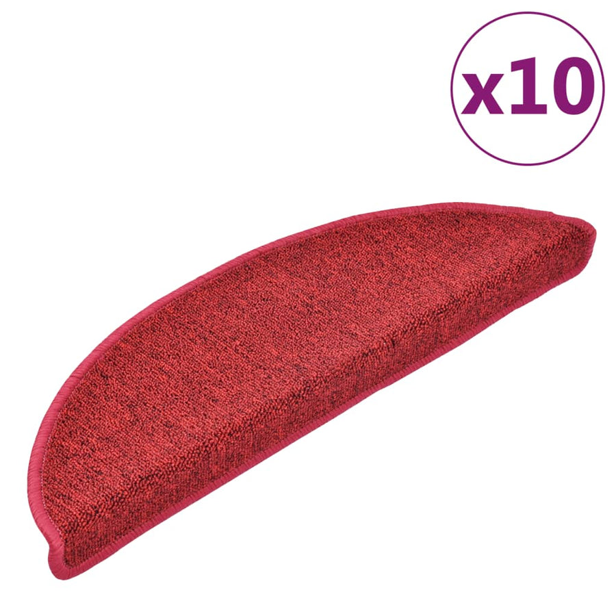 Trapmatten 10 St 56X17X3 Cm Bordeauxrood 56 x 17 x 3 cm
