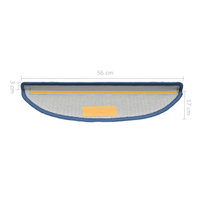 Trapmatten 10 St 56X17X3 Cm Blauw 56 x 17 x 3 cm