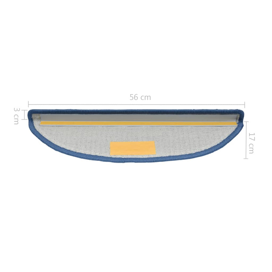 Trapmatten 10 St 56X17X3 Cm Blauw 56 x 17 x 3 cm