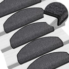 Trapmatten 10 st 65x24x4 cm antraciet halfrond
