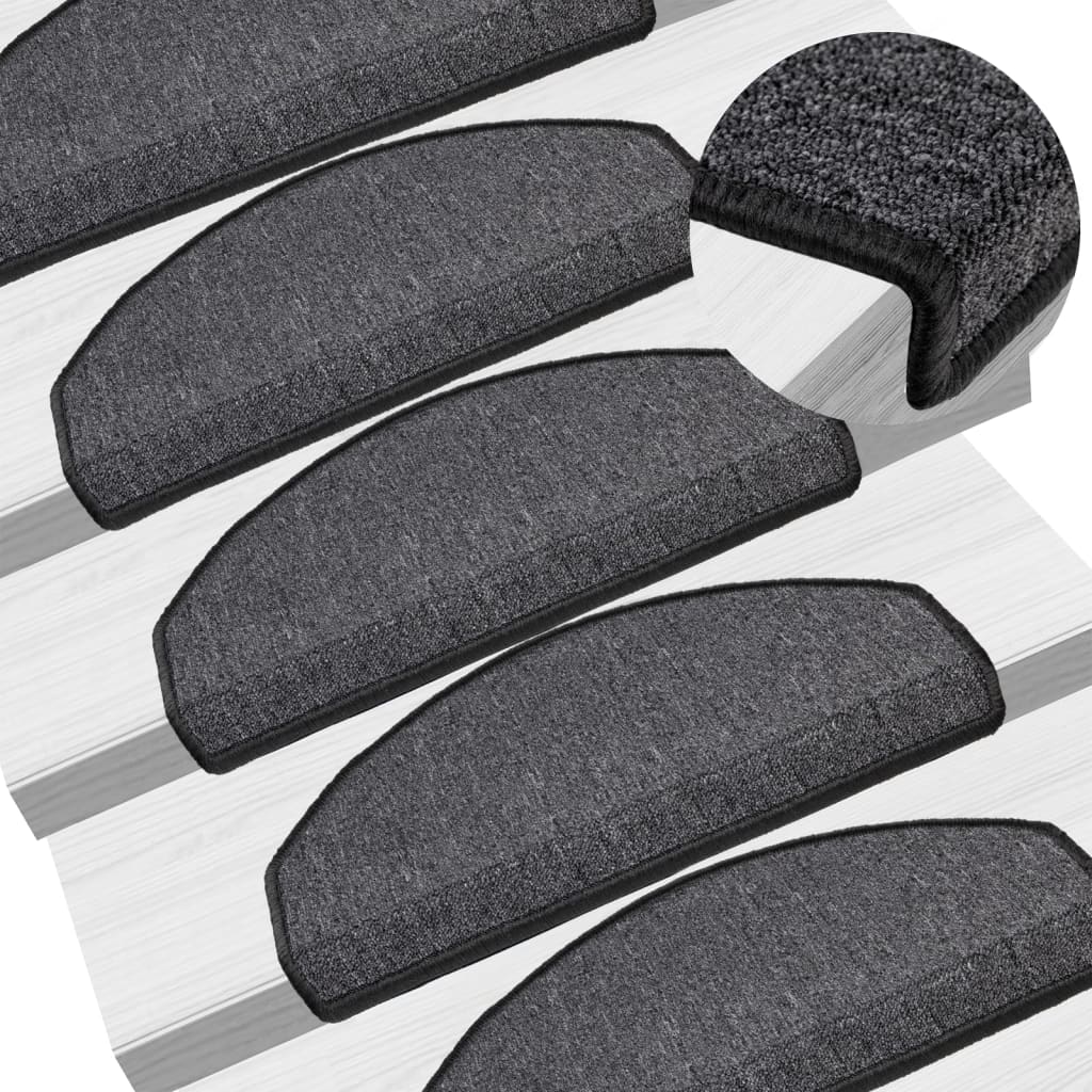 Trapmatten 10 st 65x24x4 cm antracietkleurig 10 65 x 24 x 4 cm Antraciet