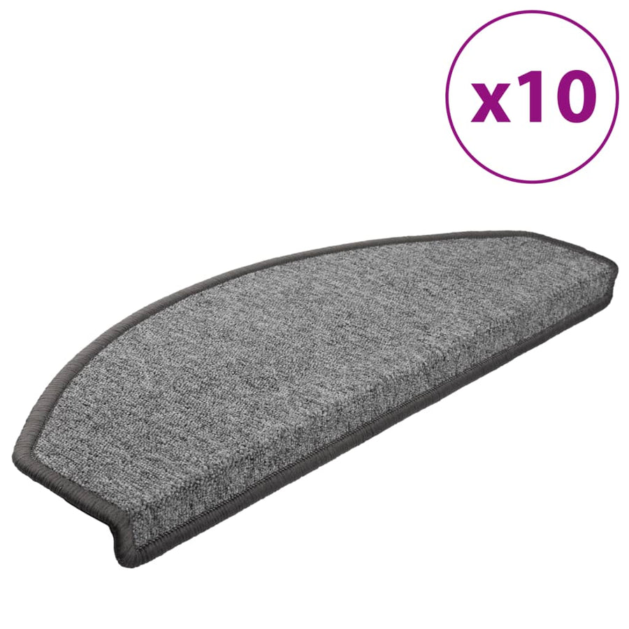 Trapmatten 10 st 65x24x4 cm donkergrijs 10 65 x 24 x 4 cm Donkergrijs