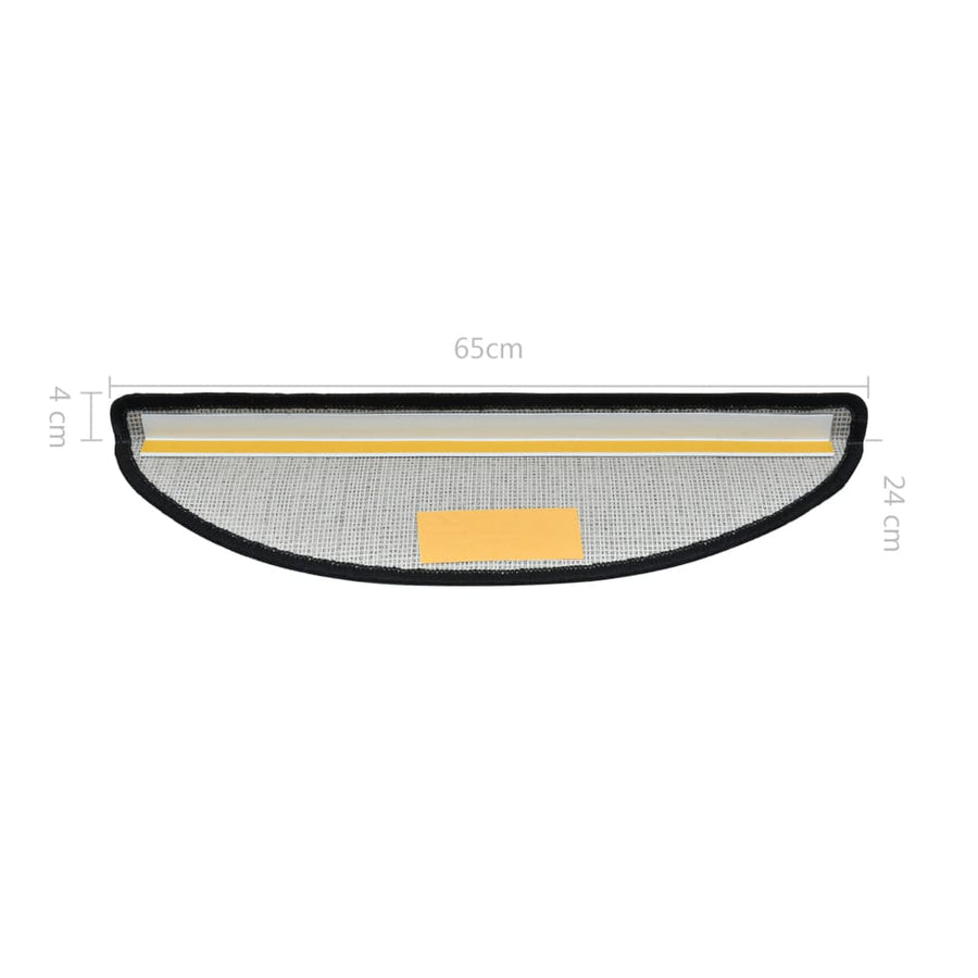 Trapmatten 10 st 65x24x4 cm donkergrijs 10 65 x 24 x 4 cm Donkergrijs