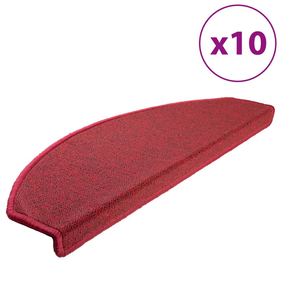 Trapmatten 10 St 65X24X4 Cm Bordeauxrood 65 x 24 x 4 cm